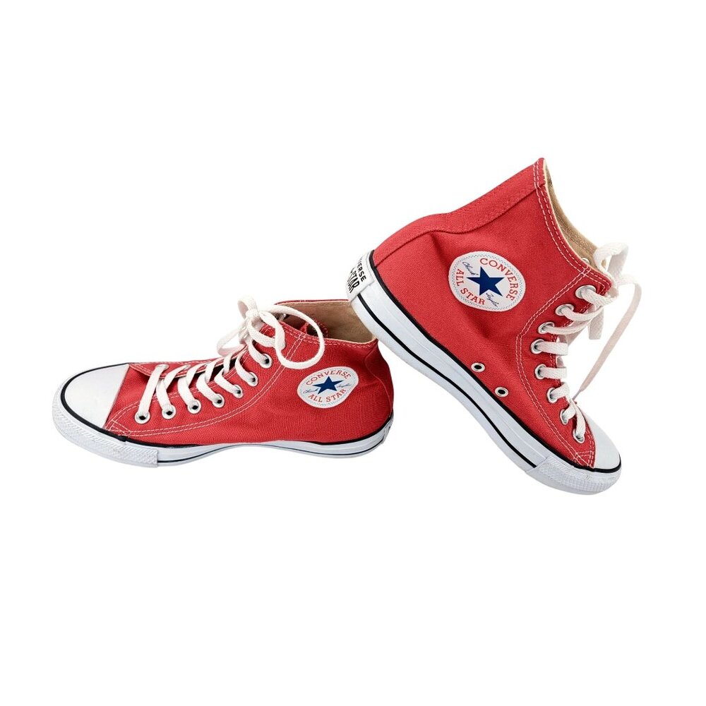Converse Chuck Taylor All Star Red High-Top Sneakers Women Size 9 Men 7 Canvas - Picture 9 of 12